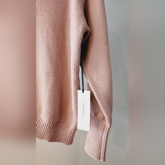 [XL] NWT Paper Label V-Neck Caspian Pullover Cotton Knit Sweater - Picture 8 of 10